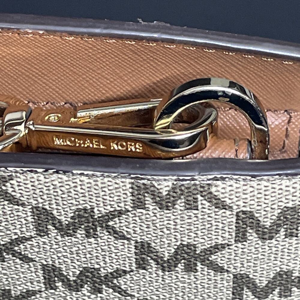 Michael Kors Selma Med Leather Logo Messenger Crossbody Bag Browns Strap DAMAGED - Picture 11 of 16